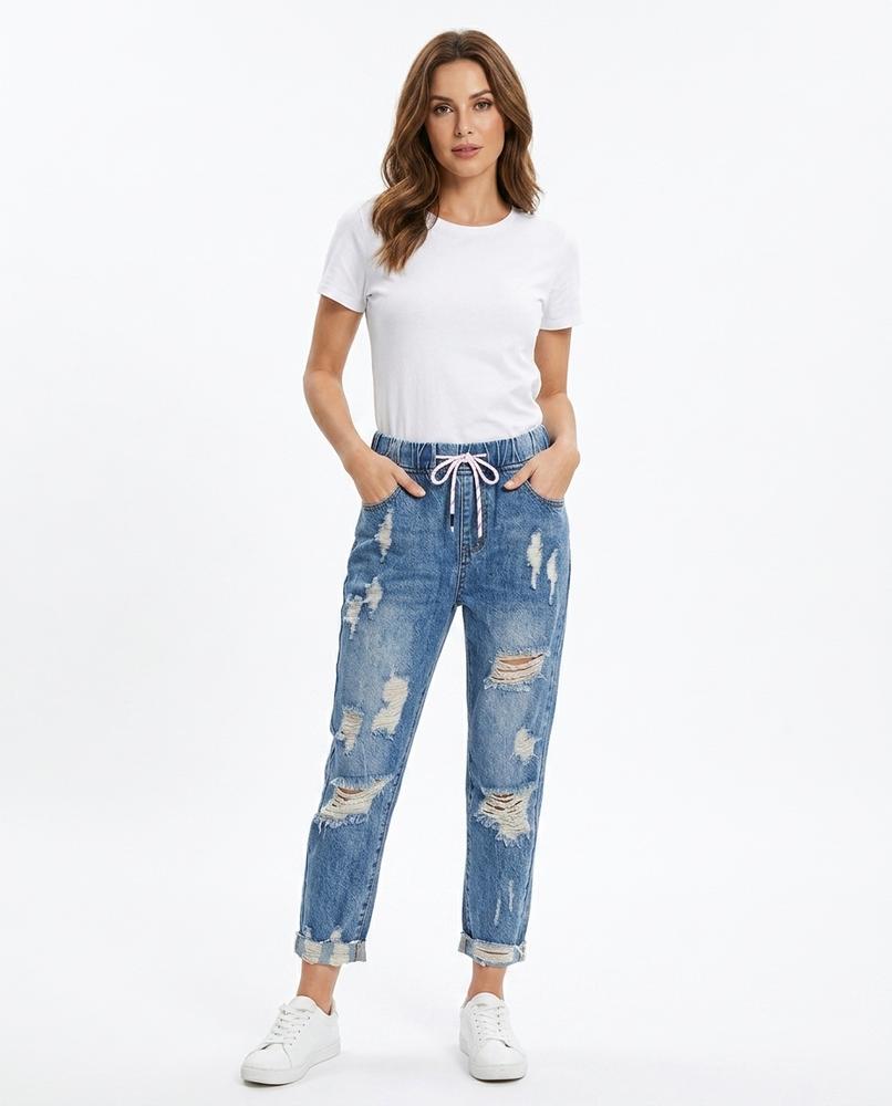 Heidi-Outlet - Masan | Distressed Drawstring Pants Women