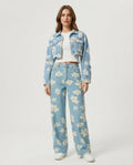 Heidi-Outlet - Vamel | Floral-Print Distressed Suit Women