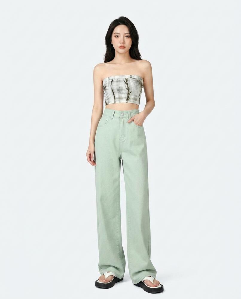 Heidi-Outlet - Lomon | High-Waist Wide-Leg Pants Women