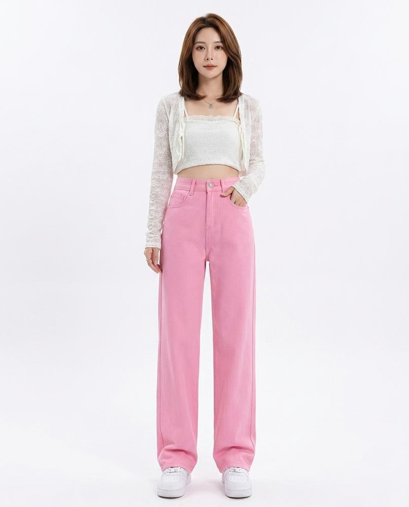 Heidi-Outlet - Lomon | High-Waist Wide-Leg Pants Women