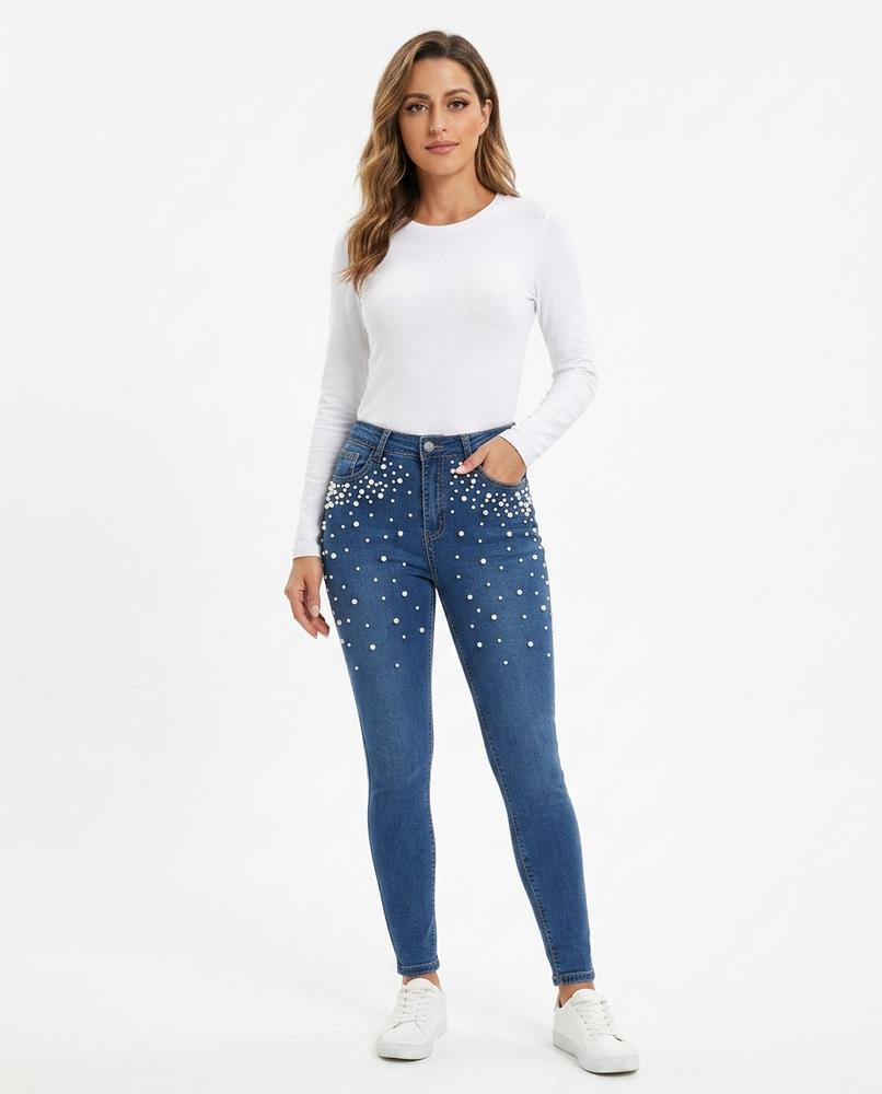 Heidi-Outlet - Semel | Embellished Slim-Fit Pants Women