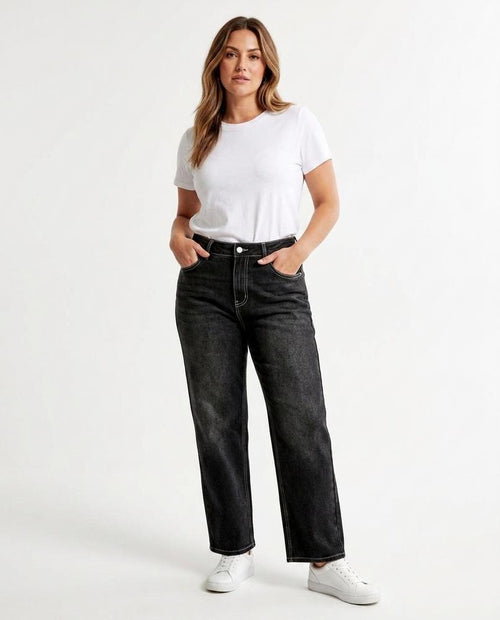 Heidi-Outlet - Alnor | High-Waisted Embroidered Pants Women