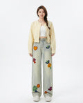 Heidi-Outlet - Noven | Wide-Leg Appliquéd Pants Women