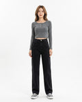 Heidi-Outlet - Vihal | High-Waisted Wide-Leg Pants Women