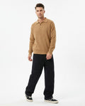 Heidi-Outlet - Radar | Waffle-Knit Collared Sweater Men