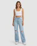 Heidi-Outlet - Mavar | Wide-Leg Ripped Pants Women
